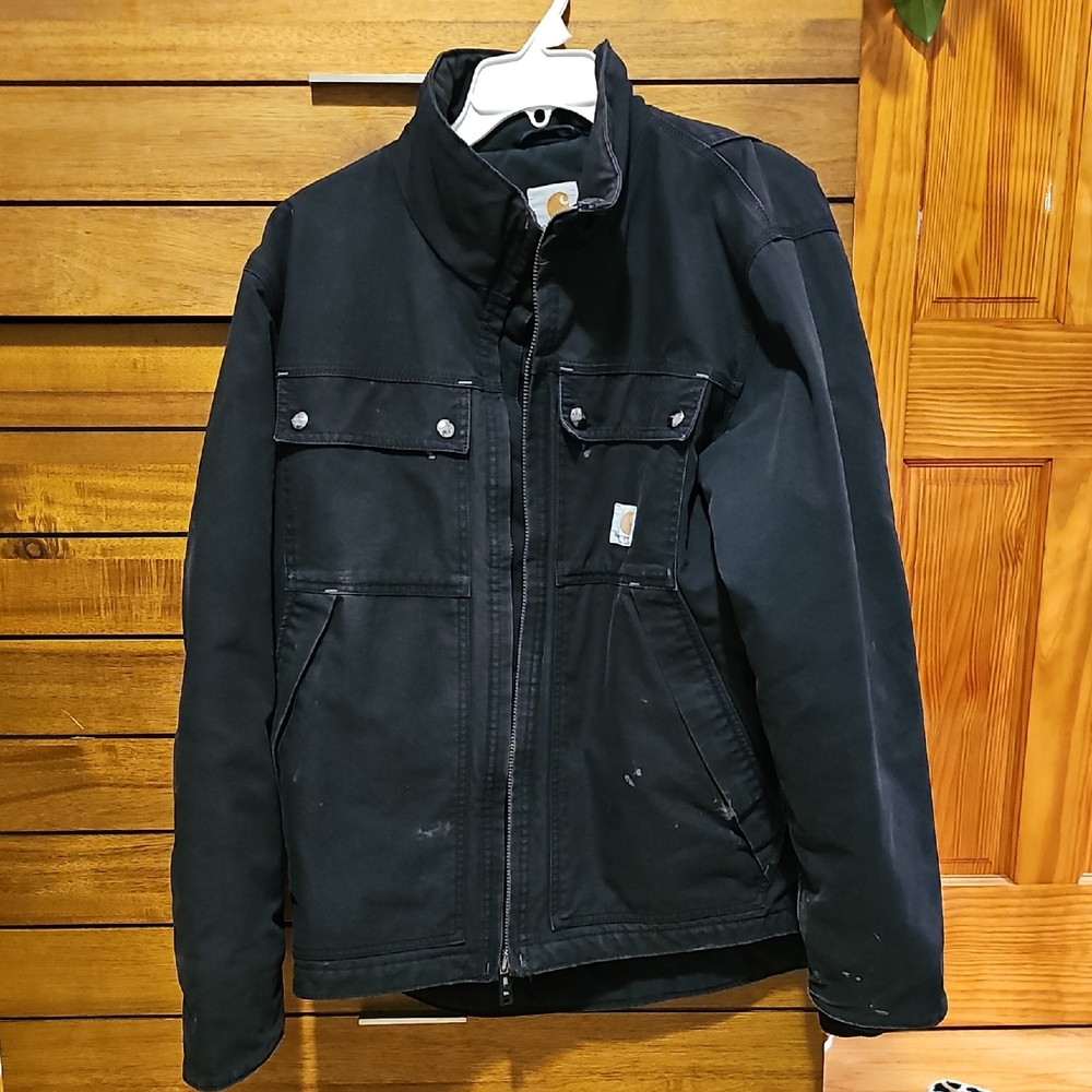 Vintage Carhartt Men's Black MEDIUM Jacket